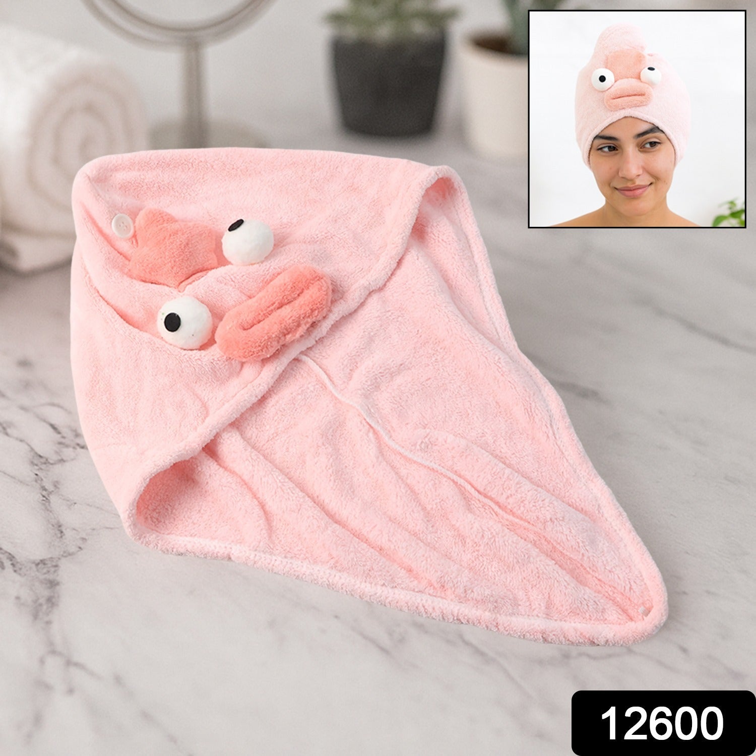 Soft Microfiber Cartoon Hair Drying Towel Cap Soft Microfiber Cartoon Hair Drying Towel Cap